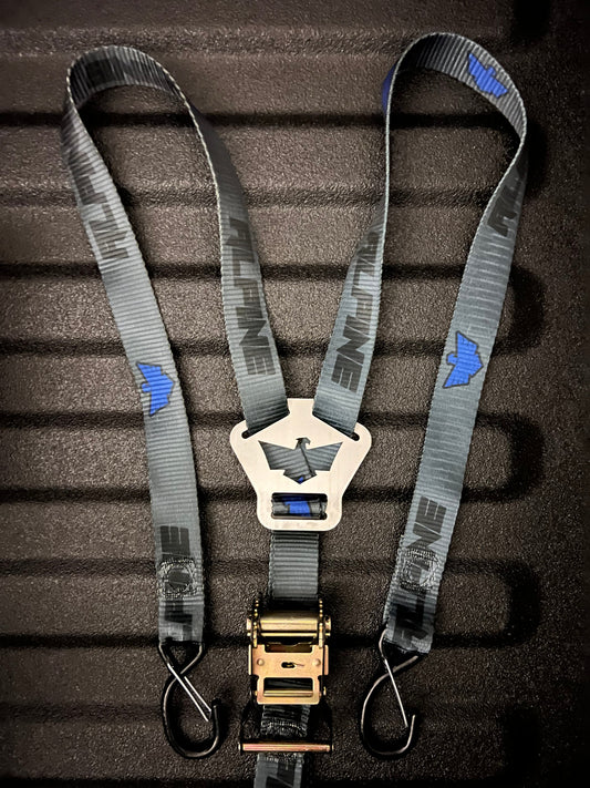 UTV Y STRAP- BLUE and GREY