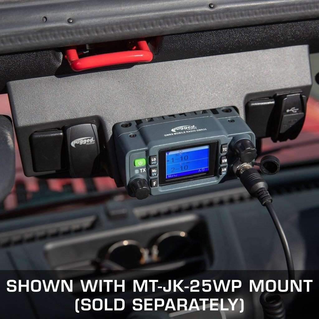 Rugged GMR25 Waterproof GMRS Mobile Radio